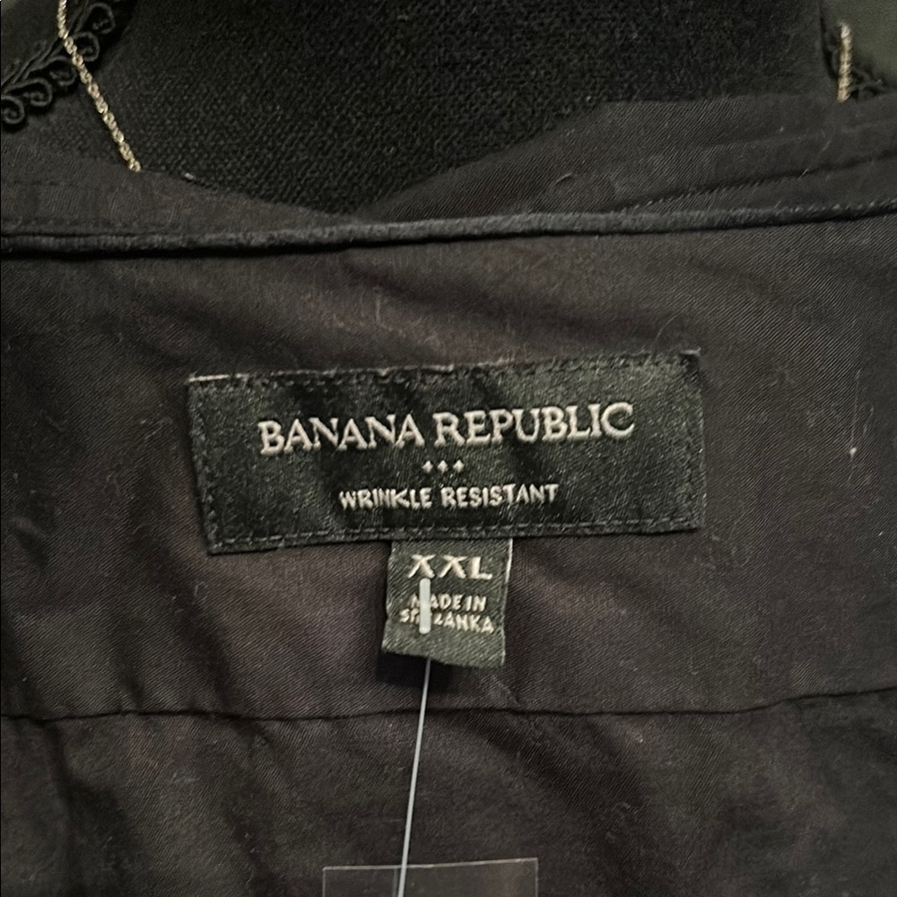 Banana Republic Black Casual Button Down Shirt - Picture 2 of 5